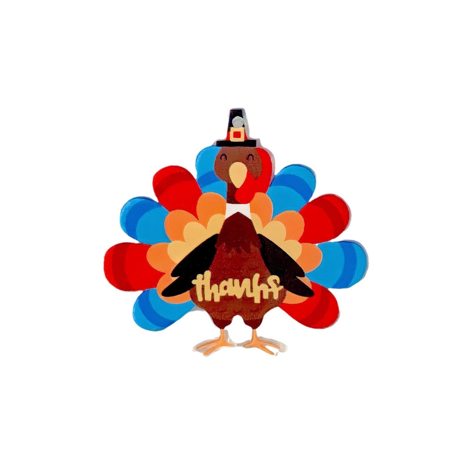Wholesale 30pcs/pack Thanksgiving Turkey Acrylic Flatback Accessories DIY Crafts